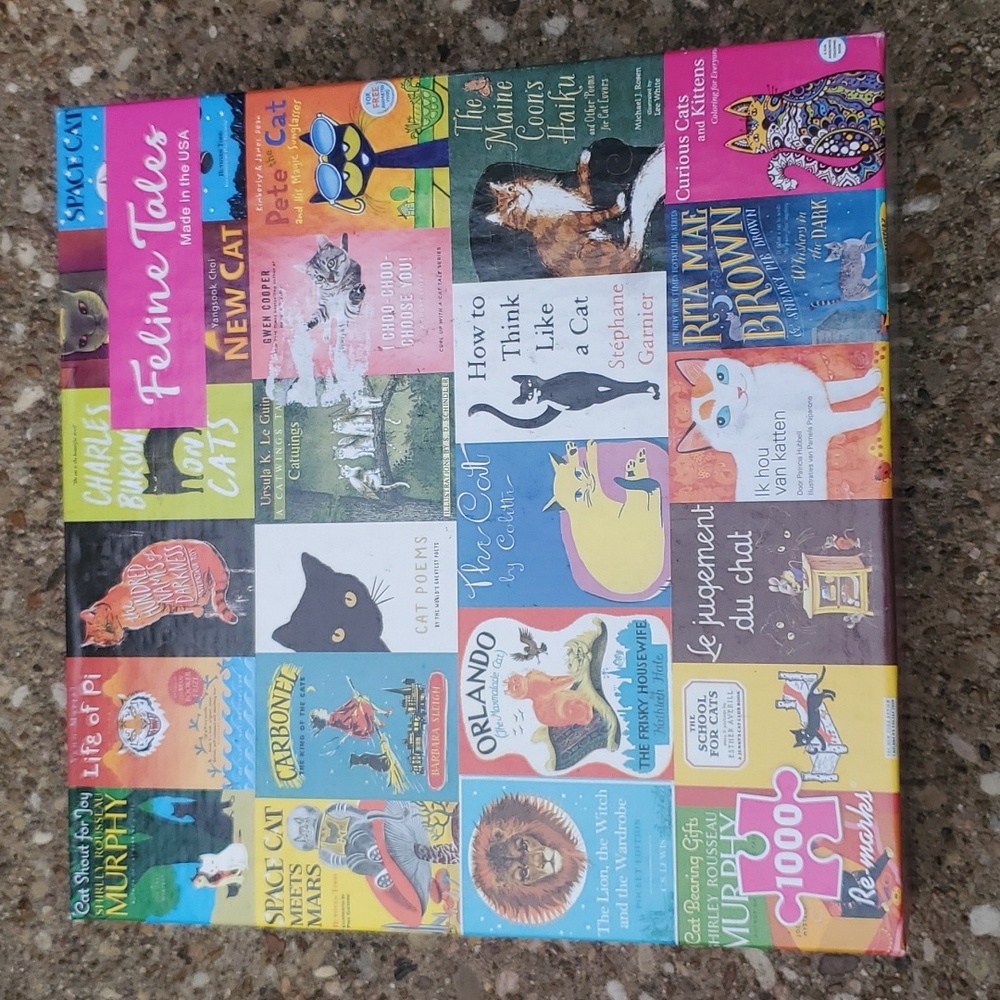 Re-Marks Feline Tales Cat Stories 1000 Piece Jigsaw Puzzle New Poster